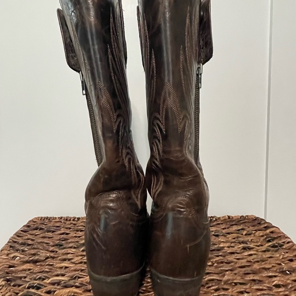 Ariat Brown Leather Western Boots - Picture 5 of 7